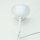 E27 Lampen-Kettenpendel weiß – 1 Meter mit Premium Metallfassung, Baldachin & Kette