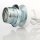 E27 Lampen-Kettenpendel weiß – 1 Meter mit Premium Metallfassung, Baldachin & Kette