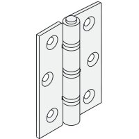 Häfele Scharnier gerollt 63 x 42 mm Stahl verzinkt mit losem Stift