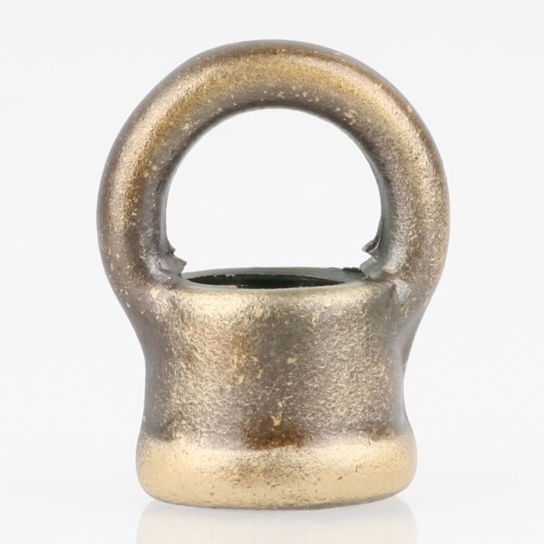 Ringnippel Metall Antik Fume 18x22mm mit M10x1 Innengewinde