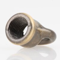 Ringnippel Metall Antik Fume 18x22mm mit M10x1 Innengewinde