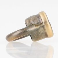Ringnippel Metall Antik Fume 18x22mm mit M10x1 Innengewinde