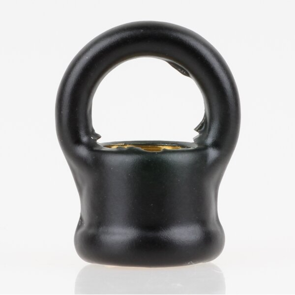 Ringnippel Metall Schwarz 18x22mm mit M10x1 Innengewinde