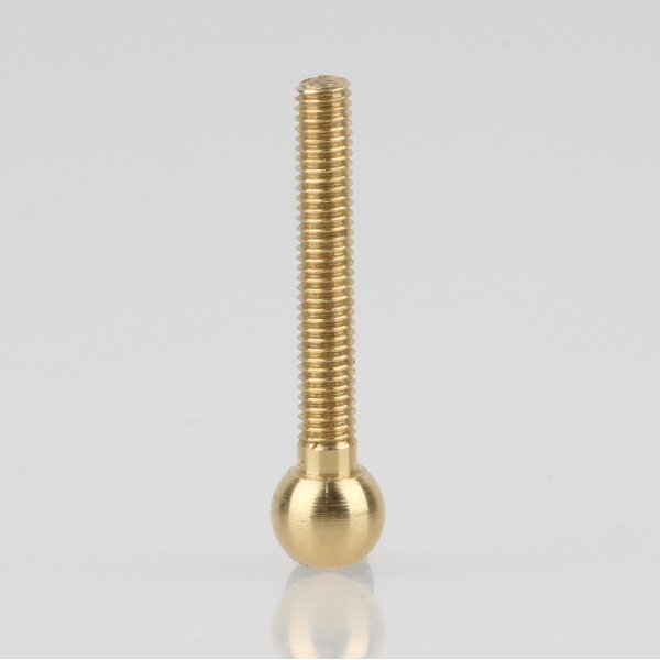 M3 Kugelkopfschraube 25x6 mm Messing roh