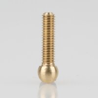 M4 Kugelkopfschraube 20x6 mm Messing roh für Lampenbau