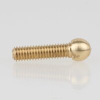 M4 Kugelkopfschraube 20x6 mm Messing roh für Lampenbau