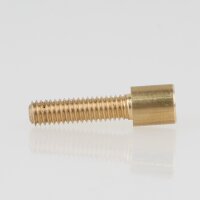 M4 Zylinderkopfschraube 21,5x6 mm Messing roh