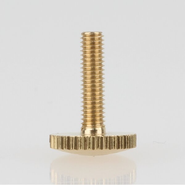 M3 Rändelschraube 15x10 mm Messing roh