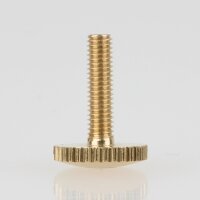 M3 Rändelschraube 15x10 mm Messing roh