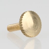 M3 Rändelschraube 15x10 mm Messing roh