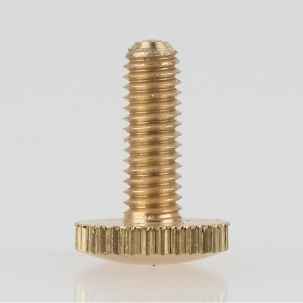 M4 Rändelschraube 15x10 mm Messing roh
