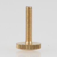 M3 Rändelschraube 18x10 mm Messing roh