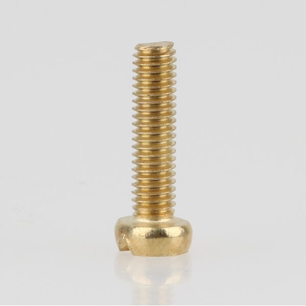 M3 Flachkopfschraube 13x5mm Messing mit Schlitz