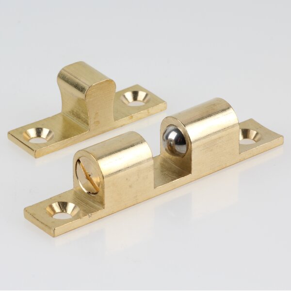 Häfele Ideal-Schnäpper Doppel-Kugelschnäpper Messing 70 mm zum Schrauben