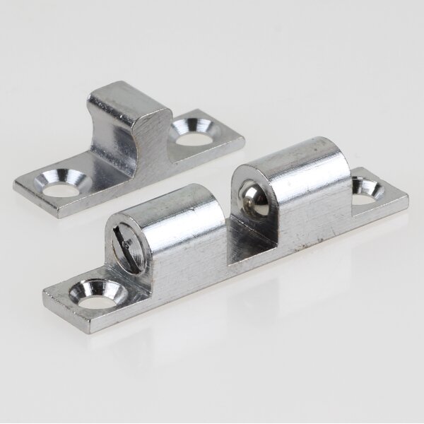 Häfele Ideal-Schnäpper Doppel-Kugelschnäpper Chrom 43 mm zum Schrauben