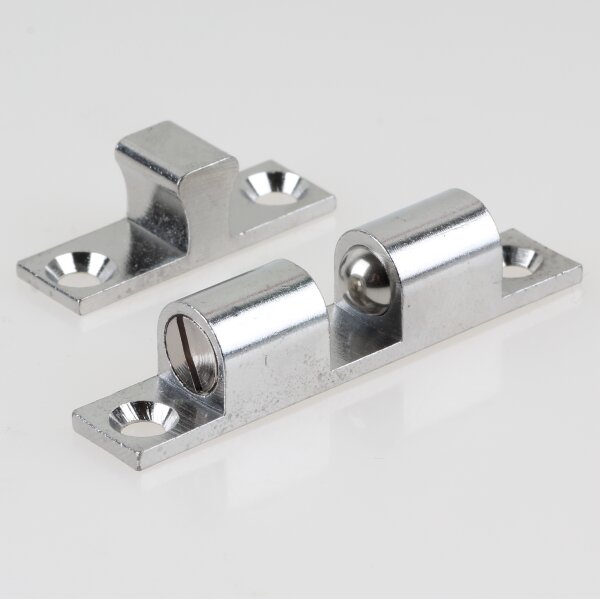 Häfele Ideal-Schnäpper Doppel-Kugelschnäpper Chrom 60 mm zum Schrauben