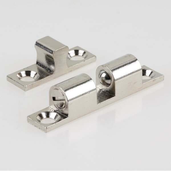 Häfele Ideal-Schnäpper Doppel-Kugelschnäpper Nickel matt 43 mm zum Schrauben