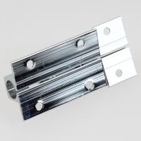 Häfele Möbelriegel Grendelriegel 40 x 25 mm Messing verchromt mit Schließwinkel