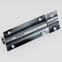 Häfele Möbelriegel Grendelriegel 60 x 16 mm Messing Chrom mit Schließwinkel