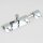 Häfele Möbelriegel Grendelriegel 60 x 16 mm Messing Chrom mit Schließwinkel
