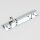 Häfele Möbelriegel Grendelriegel 80 x 26 mm Messing Chrom mit Schließwinkel