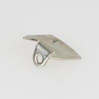 Häfele Schließwinkel mit Wulst und Einschlagzacken 20,5 x 17 mm Stahl vernickelt