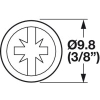 Häfele Gewindeschraube M4x1 Tellerkopf Kombi-Kreuzschlitz 10x8mm