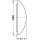 Häfele Türstopper Wandtürstopper Kunststoff braun 60mm zum Kleben