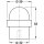 Häfele Türstopper Bodentürstopper Edelstahl matt 52x39mm zum Schrauben