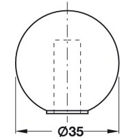 Häfele Türstopper Bodentürstopper Gummi weiß 35mm zum Schrauben