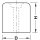 Häfele Türstopper Bodentürstopper Gummi TS8 weiß 40x50mm zum Schrauben