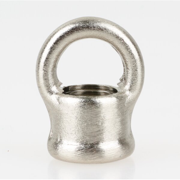 Ringnippel Metall Edelstahl-Optik 18x22mm mit M10x1 Innengewinde