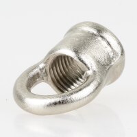 Ringnippel Metall Edelstahl-Optik 18x22mm mit M10x1 Innengewinde