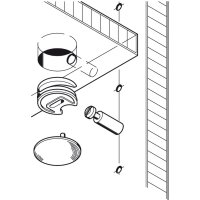 Häfele Rondorfix 16 Exzenter-Verbindergehäuse 25x12 mm ohne Aussparung