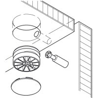 Häfele Maxifix Exzenter-Verbindergehäuse 35x17 mm vernickelt