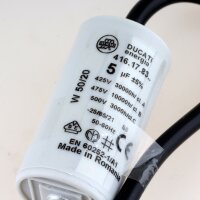 5uF 450V Anlaufkondensator Betriebskondensator Motorkondensator mit Kabel spritzwassergeschützt