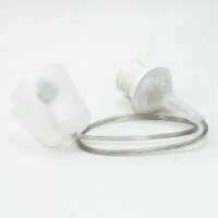E27 Leuchtenpendel mit Baldachin, Kunststoff transparent,...