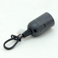 E27 Lampen Baustellenpendel Kunststoff schwarz 15cm lang...