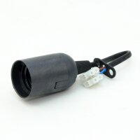 E27 Lampen Baustellenpendel Kunststoff schwarz 15cm lang...