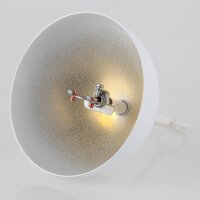 Lampen Baldachin Metall weiß 120x62 mm große...