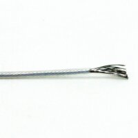 PVC Lampenkabel 1-adrig 1x0,75mm² transparent PTFE...