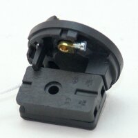 E27 Kunststoff-Lampenfassung schwarz mit Zugschalter, ohne Außengewinde M10x1 IG