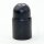 E27 Kunststoff-Lampenfassung schwarz mit Zugschalter, ohne Außengewinde M10x1 IG