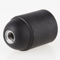 E27 Kunststoff Lampenfassung schwarz ohne...