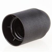 E27 Kunststoff Lampenfassung schwarz ohne Außengewinde M10x1 IG 250V/4A
