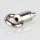 Messing Seilstopper 10x30 mm mit Öse, vernickelt