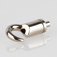 Ms Seilstopper mit Haken 17,0 / 10,5 mm Haken  vernickelt...