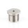M13x1x10 mm Außengewinde Messing Seilstopper T-Nippel für Deckenhalter, vernickelt, 16x12 mm
