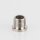 M10x1x8 mm Außengewinde Messing Seilstopper T-Nippel für Deckenhalter, vernickelt, 12x10 mm