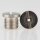 M10x1x8 mm Außengewinde Messing Seilstopper T-Nippel für Deckenhalter, vernickelt, 12x10 mm